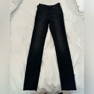 RAG & BONE Jane super high rise skinny in black size 24